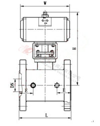 BQ641F/Y氣動保溫球閥結構圖