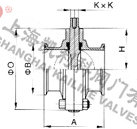 D81X衛(wèi)生級(jí)快裝蝶閥外形結(jié)構(gòu)圖