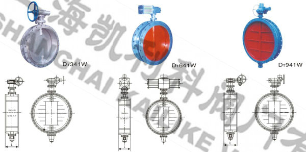 通風(fēng)蝶閥外形結(jié)構(gòu)圖