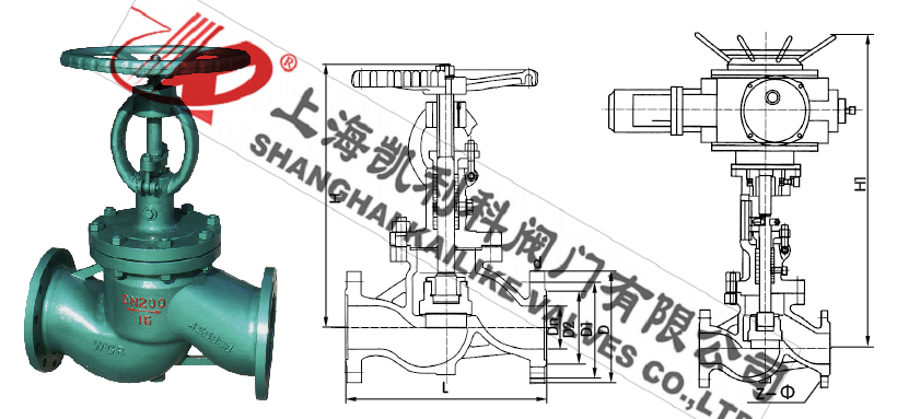 NKJ41H真空隔離截止閥外形結構圖
