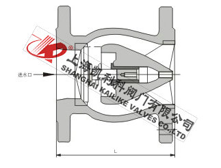 DRVZ、HC42X靜音式止回閥靜音止回閥外形結構圖