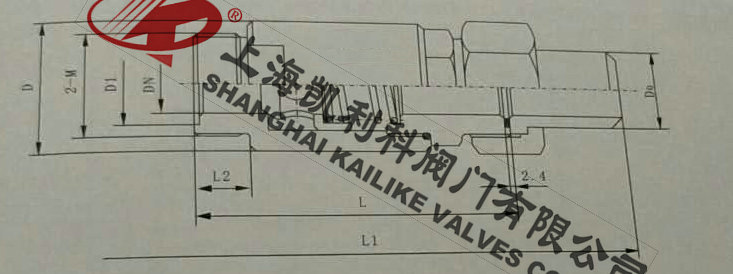 H21X空氣單向閥外形結構圖