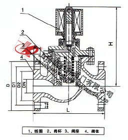 ZCZP不銹鋼蒸汽電磁閥外形結構圖