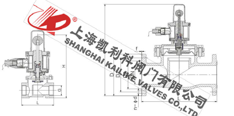 ZCRP煤氣緊急切斷閥外形結(jié)構(gòu)圖