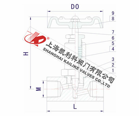 J13W-40P-64P-160P-320P針型閥外形結構圖