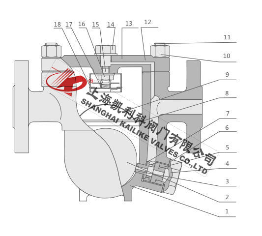 CS41H蒸汽疏水閥結構分解圖