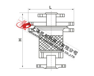 ZHQ-1礫石阻火器外形結構圖