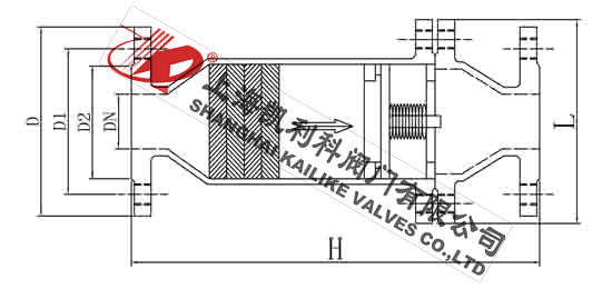 HF-4乙炔管道阻火器外形結(jié)構(gòu)圖