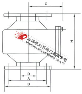ZGB-II抽屜式波紋阻火器外形結(jié)構(gòu)圖