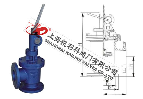 SD44X手動快開排泥閥外形結(jié)構(gòu)圖