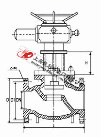 J941X電動快開排泥閥外形結構圖