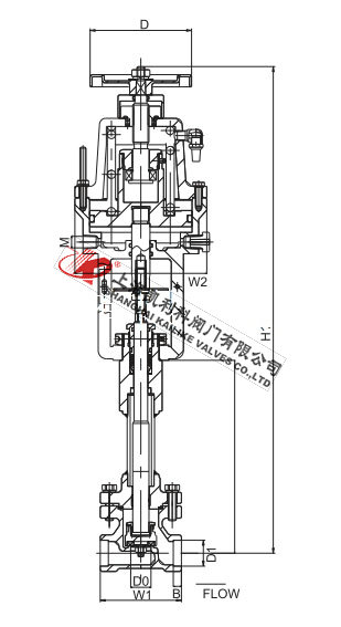 DJ661F、DJ661Y低溫緊急切斷閥外形結構圖