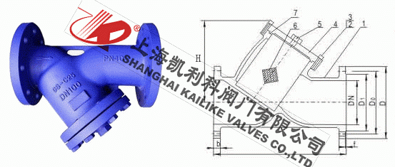 GL41H德標過濾器外形結構圖