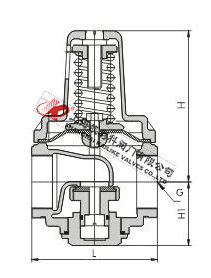 YZ11X可調(diào)式支管減壓閥外形結(jié)構(gòu)圖